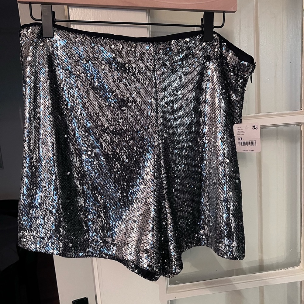Free People Sequins Shorts